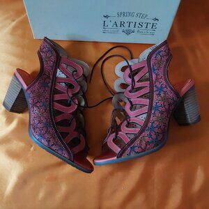 SPRING STEP ARTISTE -LAURIE PINK  SIZE 41  (US 9 1/2 -10)